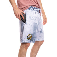 Load image into Gallery viewer, Boston Bruins Grey Watercolour Boardshorts for Men
