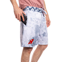 Load image into Gallery viewer, New Jersey Devils Grey Watercolour Boardshorts for Men
