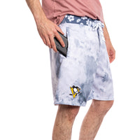 Load image into Gallery viewer, Pittsburgh Penguins Grey Watercolour Boardshorts for Men
