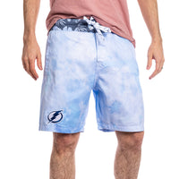 Load image into Gallery viewer, Tampa Bay Lightning Blue Watercolour Boardshorts for Men
