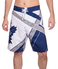 Load image into Gallery viewer, Toronto Maple Leafs Men&#39;s Officially Licensed NHL Diagonal Lines Boardshorts
