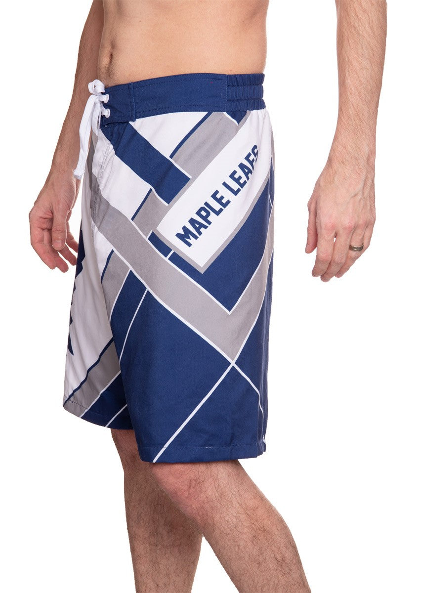 Toronto Maple Leafs Men's Officially Licensed NHL Diagonal Lines Boardshorts