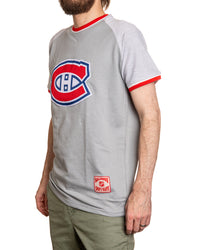 Load image into Gallery viewer, Montreal Canadiens Reverse French Terry Striped Men&#39;s T-Shirt
