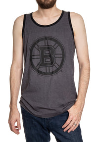 Load image into Gallery viewer, Boston Bruins Large Logo Tank - Blackout Collection
