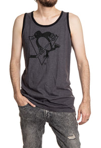 Load image into Gallery viewer, Pittsburgh Penguins Large Logo Tank - Blackout Collection
