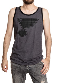 Load image into Gallery viewer, St. Louis Blues Large Logo Tank - Blackout Collection
