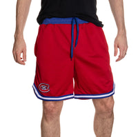 Load image into Gallery viewer, Montreal Canadiens Men&#39;s 2 Tone Air Mesh Shorts Lined with Pockets
