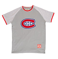 Load image into Gallery viewer, Montreal Canadiens Reverse French Terry Striped Men&#39;s T-Shirt
