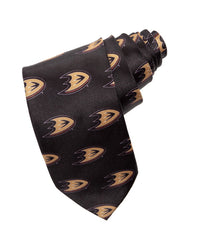 Load image into Gallery viewer, Anaheim Ducks Classic Logo Necktie in Black
