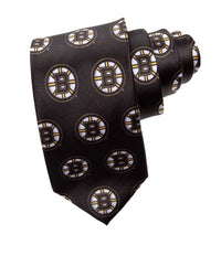 Load image into Gallery viewer, Boston Bruins Classic Logo Necktie in Black
