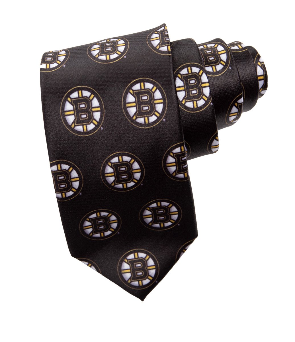 Boston Bruins Classic Logo Necktie in Black