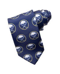 Load image into Gallery viewer, Buffalo Sabres Classic Logo Necktie in Blue
