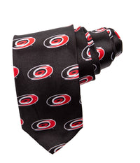 Load image into Gallery viewer, Carolina Hurricanes Classic Logo Necktie in Black
