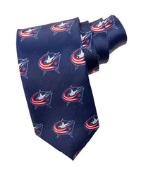 Load image into Gallery viewer, Columbus Blue Jackets Classic Logo Necktie in Blue
