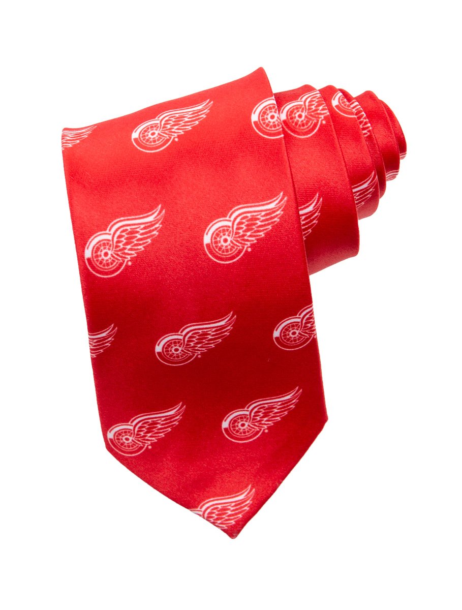 Detroit Red Wings Classic Logo Necktie in Red