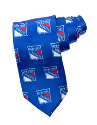 Load image into Gallery viewer, New York Rangers Classic Logo Necktie in Blue

