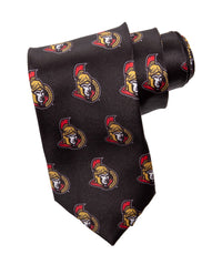 Load image into Gallery viewer, Ottawa Senators Classic Logo Necktie in Black
