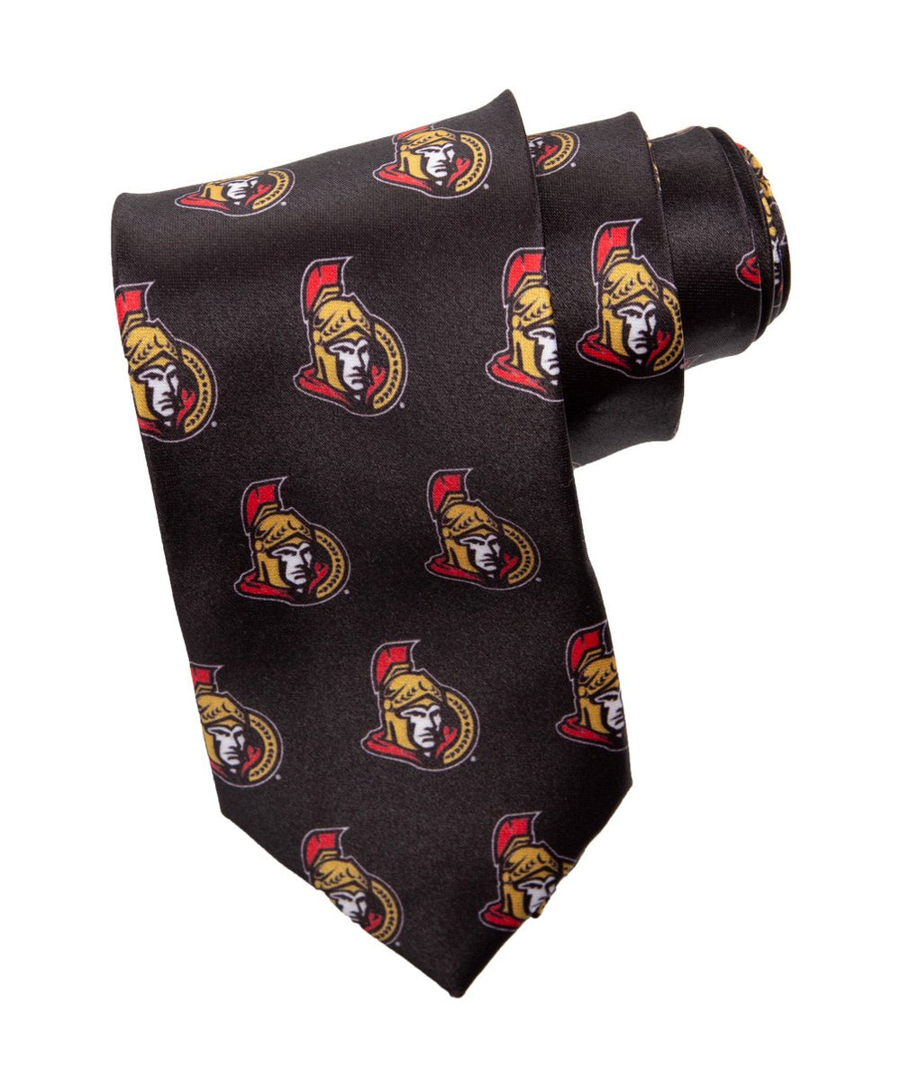 Ottawa Senators Classic Logo Necktie in Black