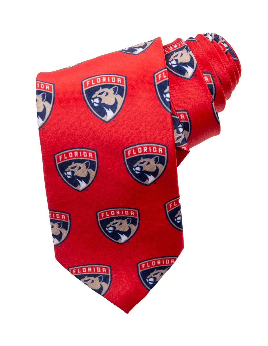 Florida Panthers Classic Logo Necktie in Red