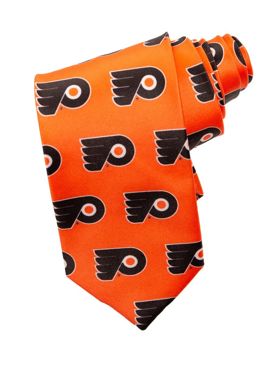 Philadelphia Flyers Classic Logo Necktie in Orange