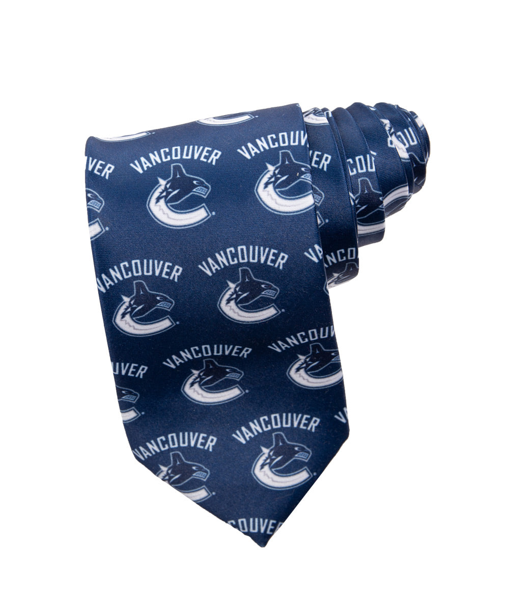 Vancouver Canucks Classic Logo Necktie in Blue