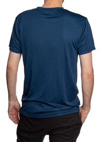 Load image into Gallery viewer, Edmonton Oilers Short Sleeve Performance Rashguard – Distressed Lines
