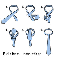 Load image into Gallery viewer, Instructions to Tie a Plain Knot Tie
