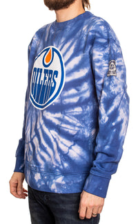 Load image into Gallery viewer, Edmonton Oilers Spiral Tie Dye Crewneck

