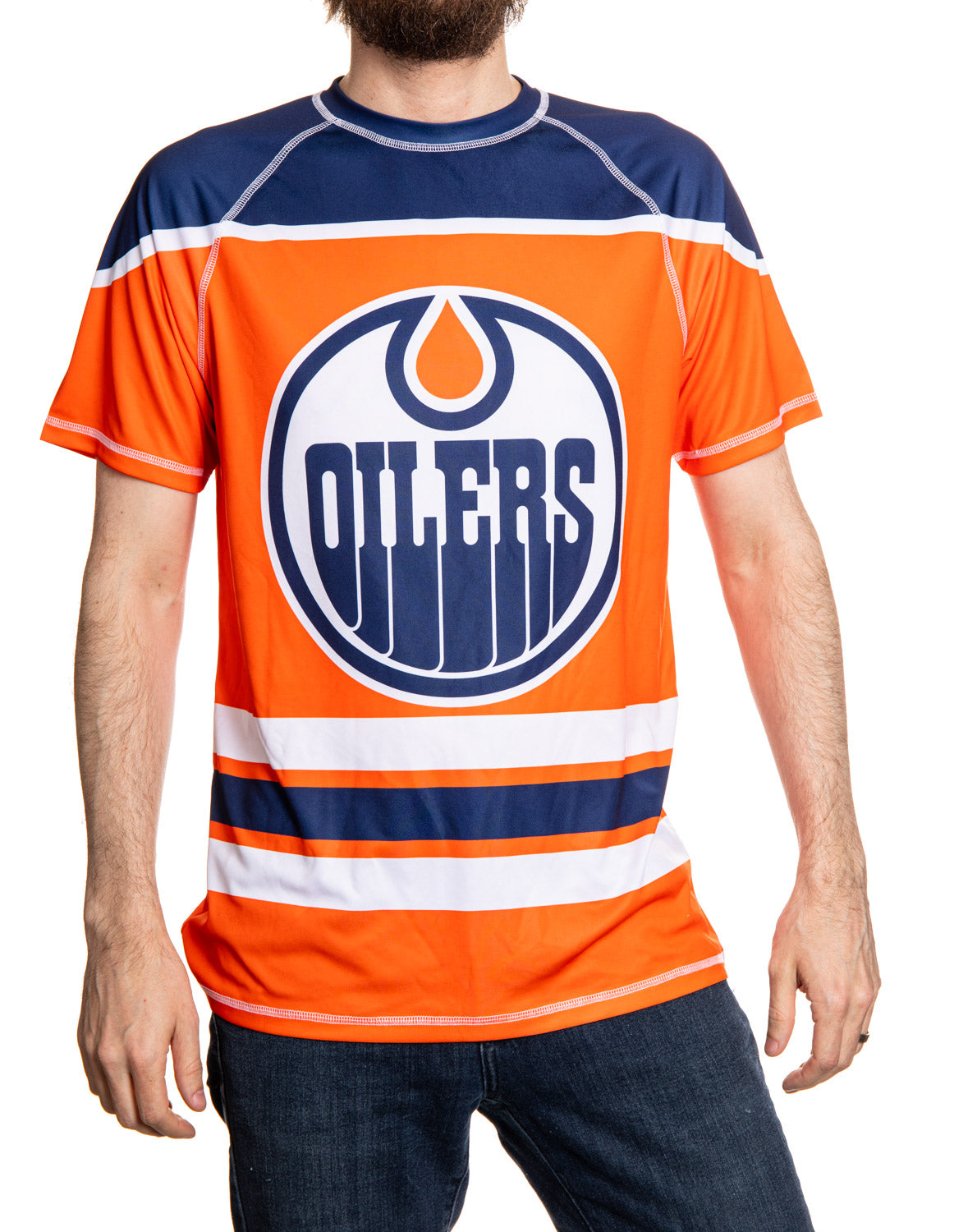 Edmonton Oilers Short Sleeve Game Day Rashguard