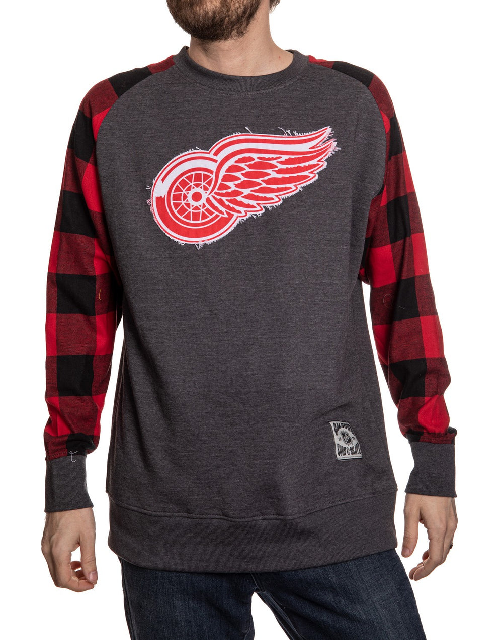 Nhl detroit red wings gray original six tri-blend shirt, hoodie, sweater,  long sleeve and tank top
