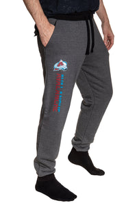 Load image into Gallery viewer, Colorado Avalanche NHL Unisex Sherpa Lined Warm Sweatpants with Pockets
