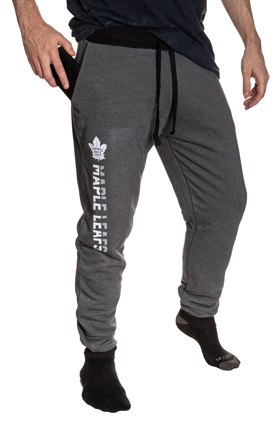 Toronto Maple Leafs NHL Unisex Sherpa Lined Warm Sweatpants with Pockets