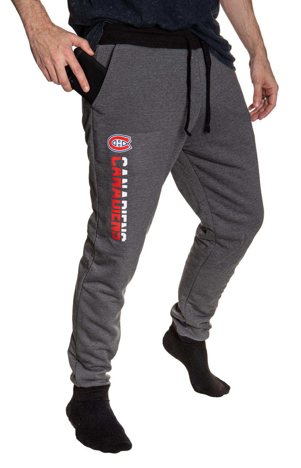Montreal Canadiens NHL Unisex Sherpa Lined Warm Sweatpants with Pockets