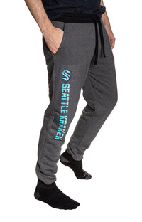 Load image into Gallery viewer, Seattle Kraken NHL Unisex Sherpa Lined Warm Sweatpants with Pockets
