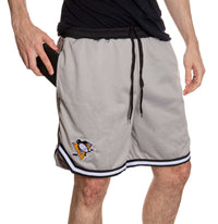 Load image into Gallery viewer, Pittsburgh Penguins Men&#39;s 2 Tone Air Mesh Shorts Lined with Pockets
