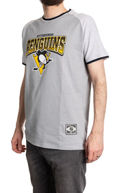 Load image into Gallery viewer, Pittsburgh Penguins Reverse French Terry Gradient Print T-Shirt
