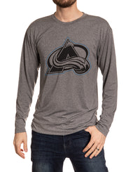 Load image into Gallery viewer, Colorado Avlanche Long Sleeve Blackout Shirt Front View
