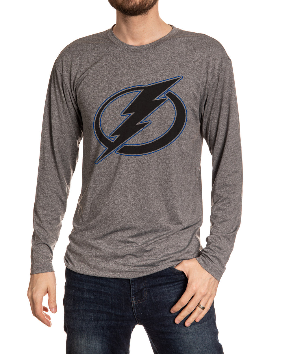 Tampa Bay Lightning Long Sleeve Blackout Shirt Size Guide