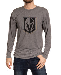 Load image into Gallery viewer, Vegas Golden Knights Long Sleeve Blackout Shirt Front View

