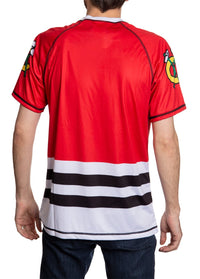 Load image into Gallery viewer, Chicago Blackhawks Short Sleeve Game Day Rashguard
