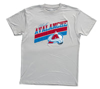 Load image into Gallery viewer, Colorado Avalanche &quot;Stripes&quot; Men&#39;s Short Sleeve Rash Guard Wicking T-Shirt
