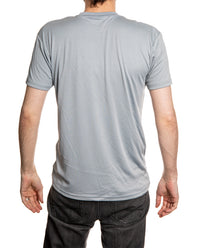 Load image into Gallery viewer, Calgary Flames Men&#39;s Short Sleeve &quot;Stripes&quot; Rash Guard Wicking T-Shirt
