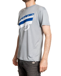 Load image into Gallery viewer, Tampa Bay Lightning Men&#39;s Short Sleeve &quot;Stripes&quot; Rash Guard Wicking T-Shirt
