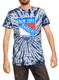 Load image into Gallery viewer, New York Rangers Spiral Tie Dye T-Shirt
