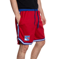 Load image into Gallery viewer, New York Rangers Men&#39;s 2 Tone Air Mesh Shorts Lined with Pockets
