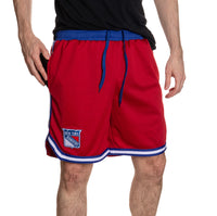 Load image into Gallery viewer, New York Rangers Men&#39;s 2 Tone Air Mesh Shorts Lined with Pockets
