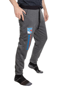 Load image into Gallery viewer, New York Rangers NHL Unisex Sherpa Lined Warm Sweatpants with Pockets
