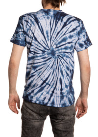 Load image into Gallery viewer, Tampa Bay Lightning Spiral Tie Dye T-Shirt Back View
