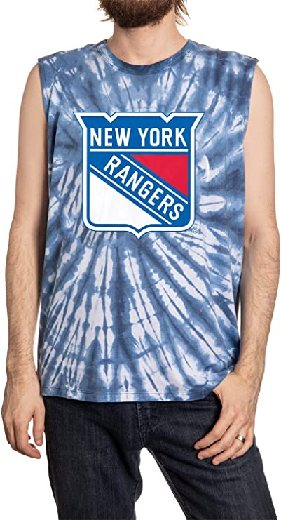 New York Rangers Spiral Tie Dye Sleeveless Shirt