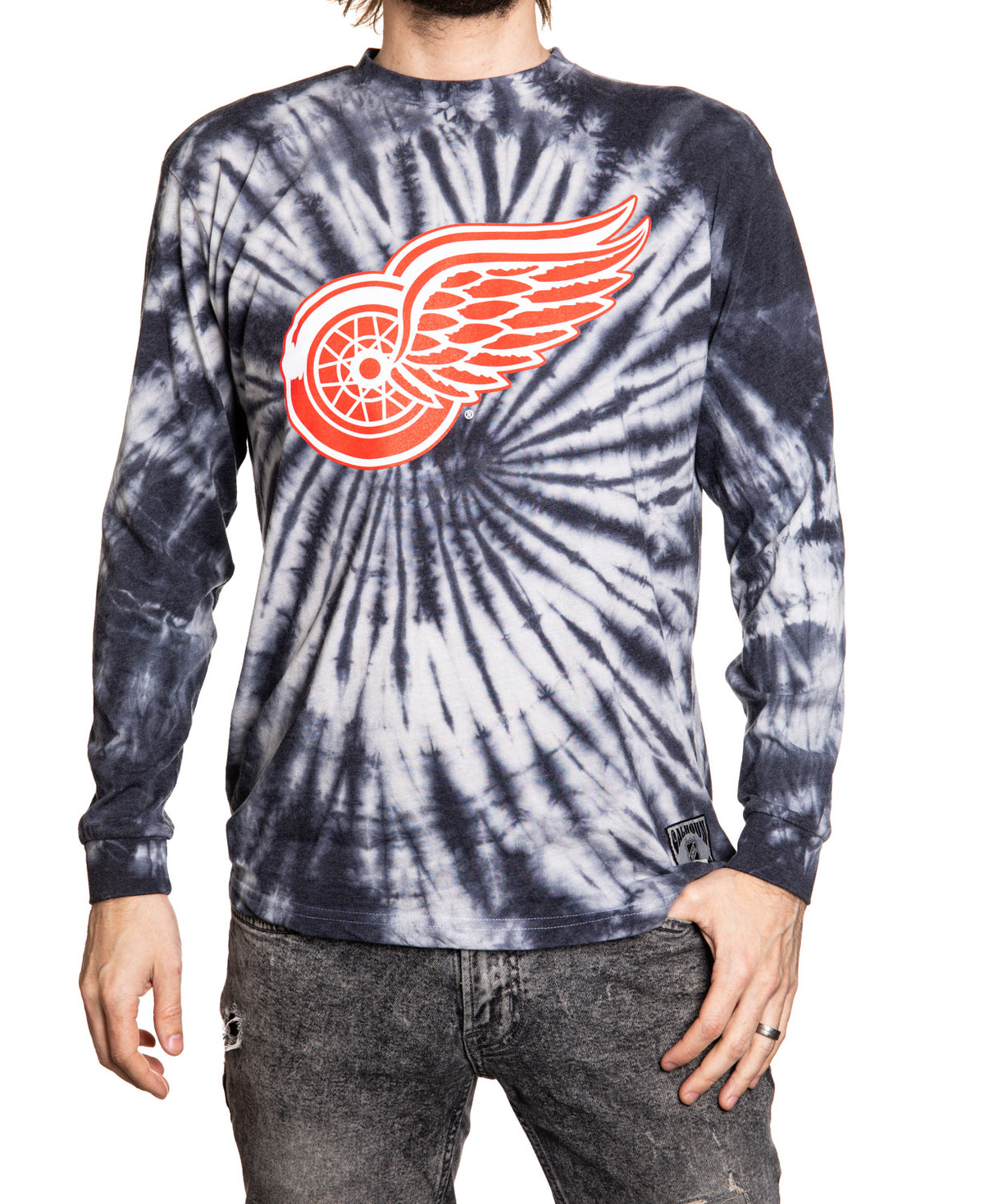 Detroit Red Wings Spiral Tie Dye Longsleeve Shirt